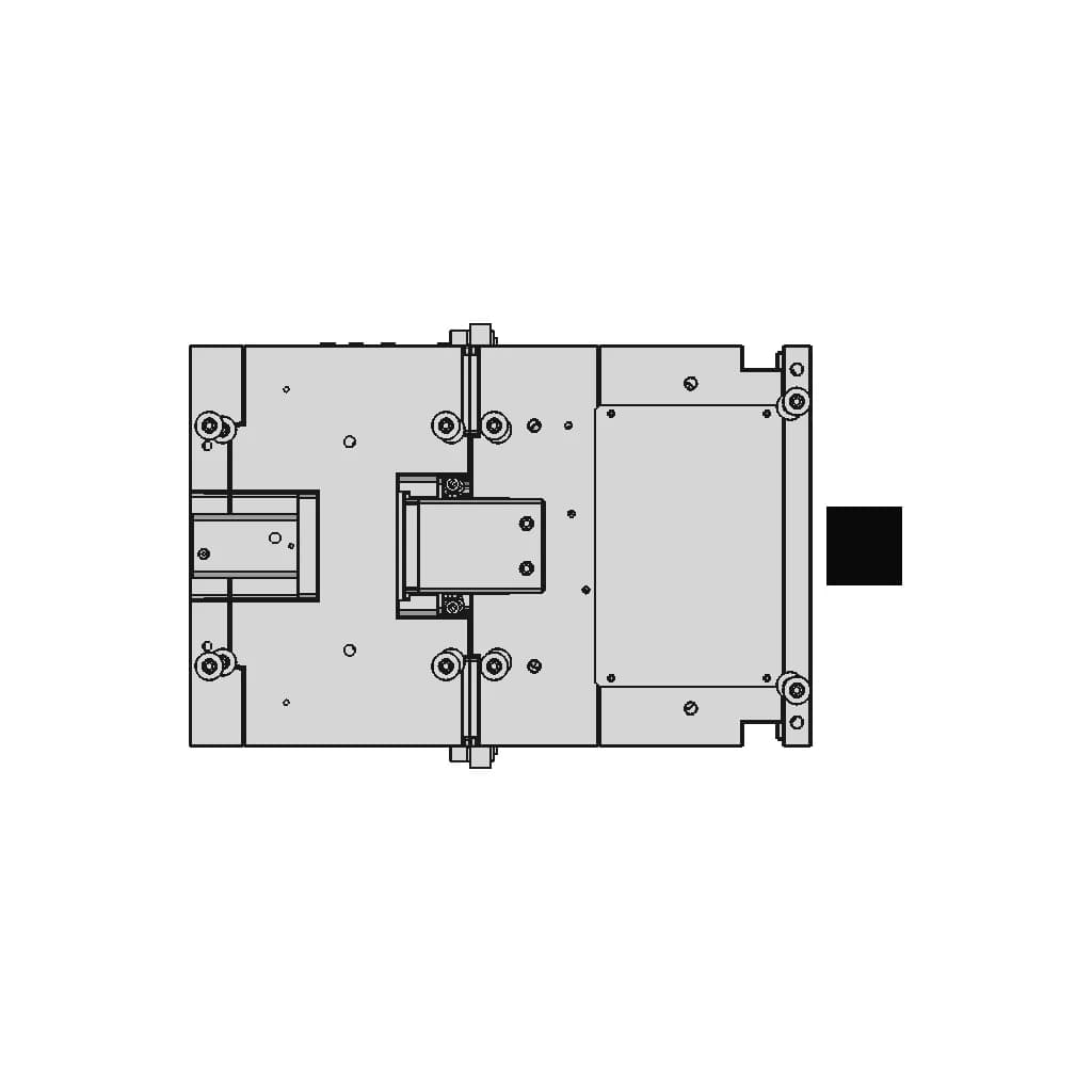 Mixer Top Half Injection Molded Part - Downloadable CAD Representation_0_90_degree_snapshot