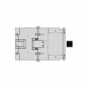 Mixer Top Half Injection Molded Part - Downloadable CAD Representation_0_90_degree_snapshot