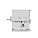 Mixer Top Half Injection Molded Part - Downloadable CAD Representation_270_0_degree_snapshot