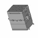 Mixer Top Half Injection Molded Part - Downloadable CAD Representation_60_30_degree_snapshot