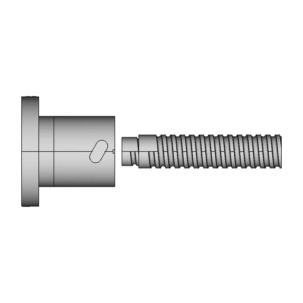Ball Screw Nut 35 Mm | High-Quality CAD Model_270_0_degree_snapshot