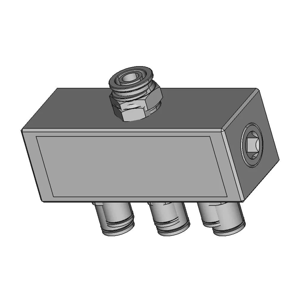 3D Modeling Practice Solidworks Tutorial How To Make A Rectangular Manifold In Solidworks - Downloadable CAD Representation_60_30_degree_snapshot
