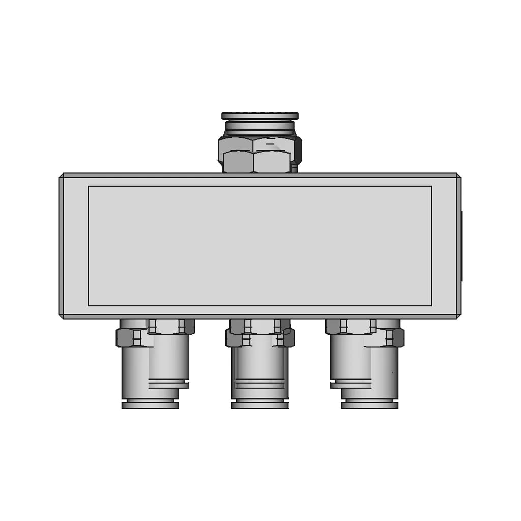 3D Modeling Practice Solidworks Tutorial How To Make A Rectangular Manifold In Solidworks - Downloadable CAD Representation_90_0_degree_snapshot