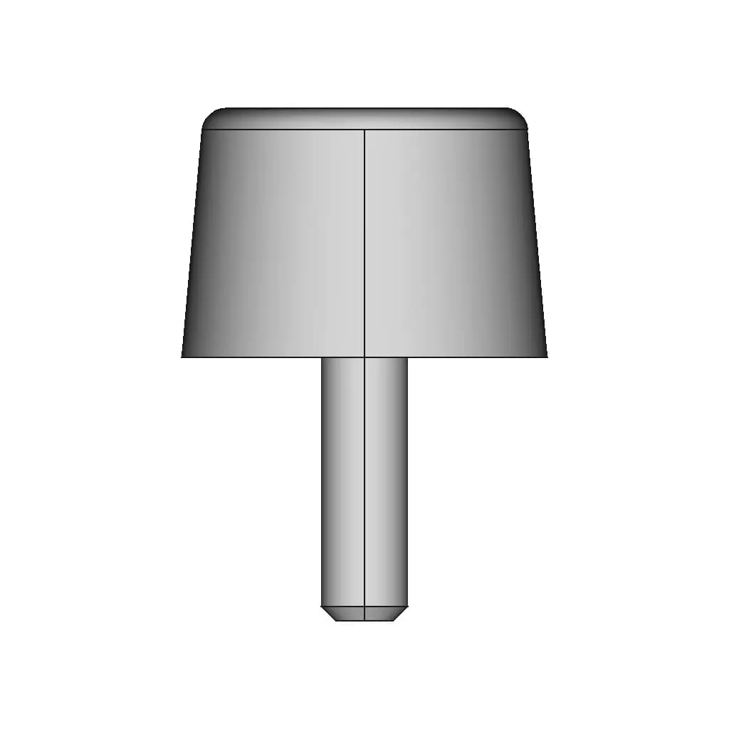 Altervia Rubber Metal Buffer A00033 16002501706 | High-Quality CAD Model_0_270_degree_snapshot
