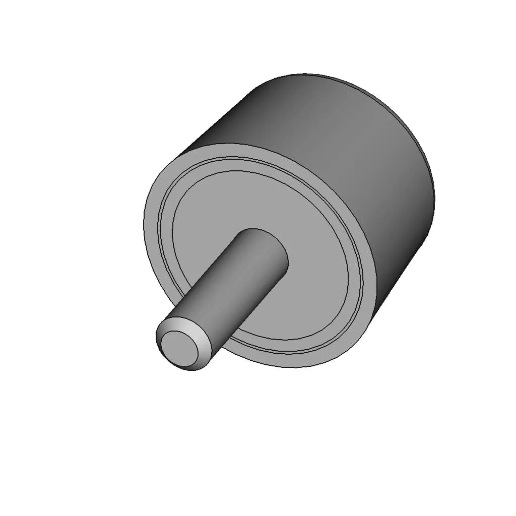 Altervia Rubber Metal Buffer A00033 16002501706 | High-Quality CAD Model_60_30_degree_snapshot