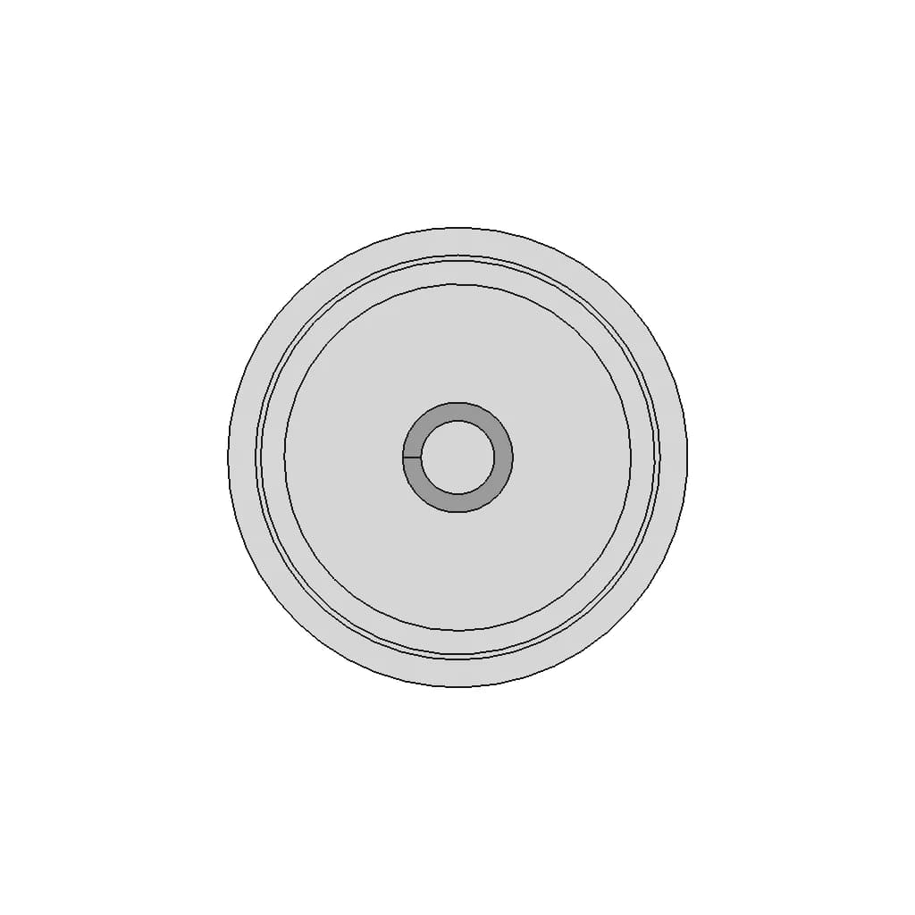 Altervia Rubber Metal Buffer A00033 16002501706 | High-Quality CAD Model_90_0_degree_snapshot