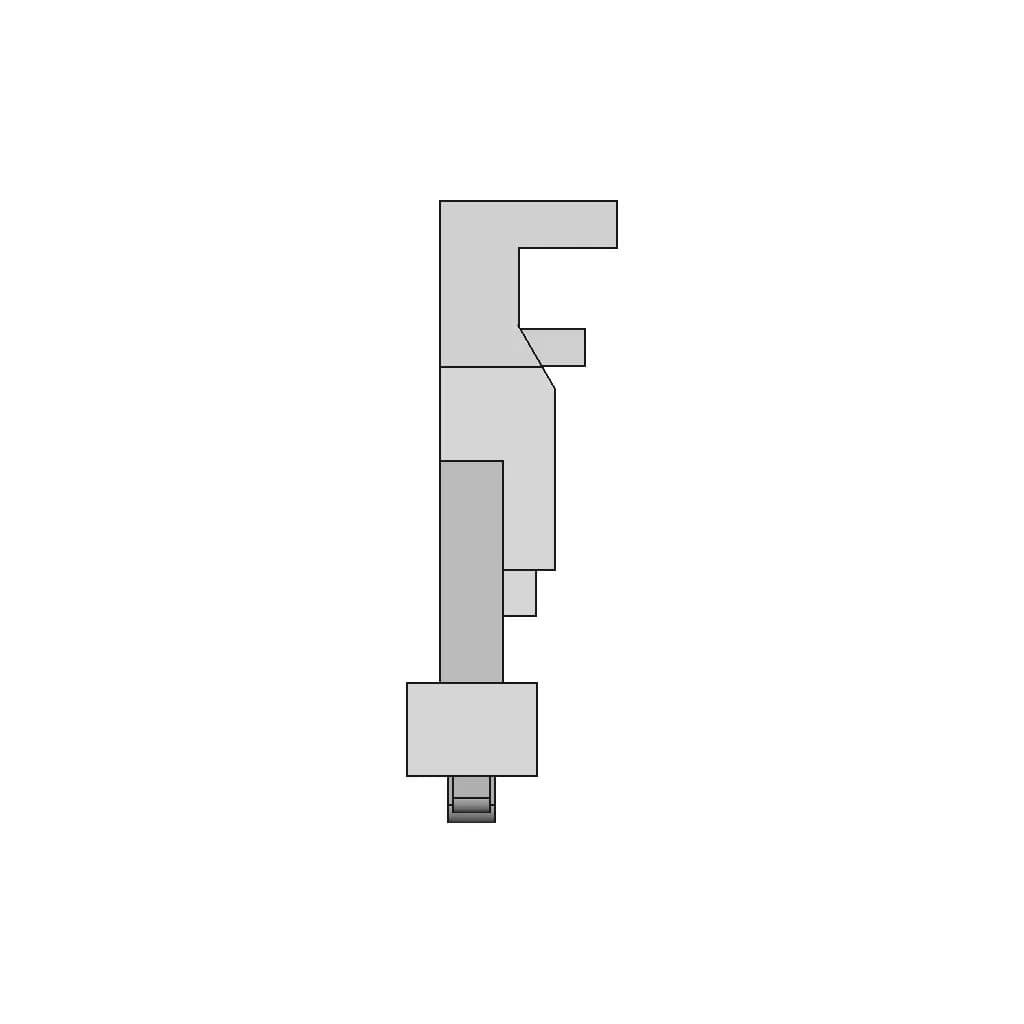 Lathe Fixed Steady - Downloadable CAD Representation_0_270_degree_snapshot