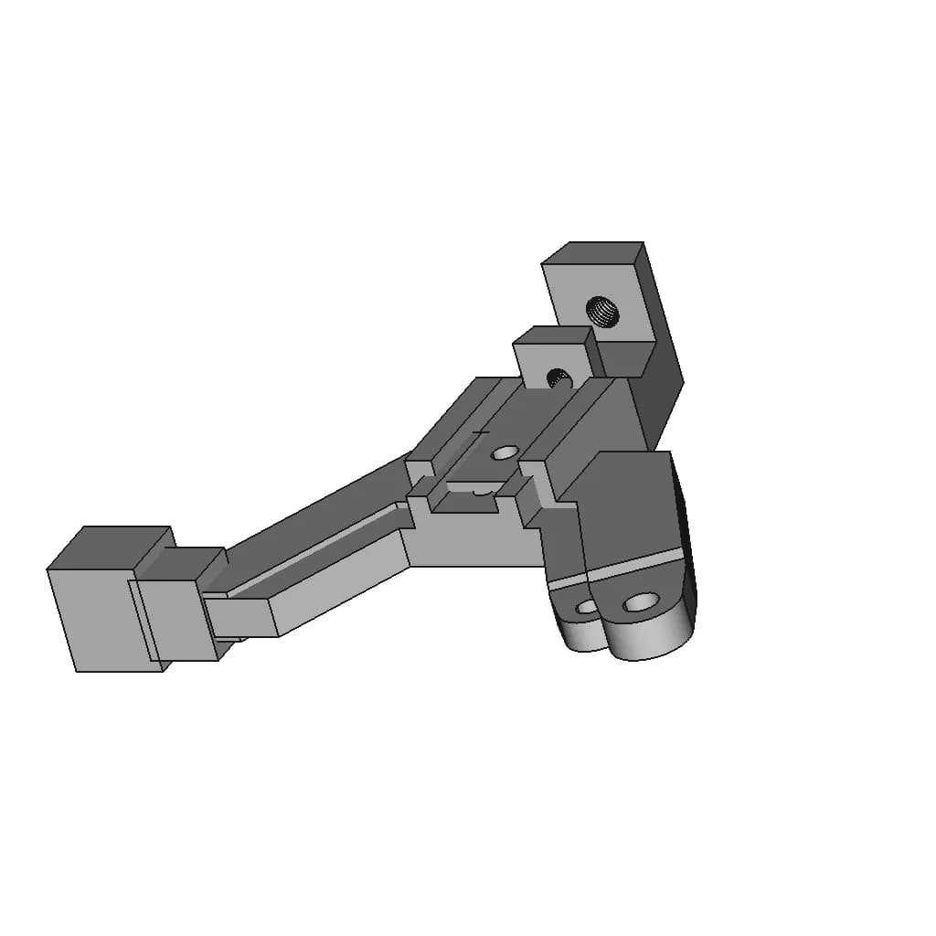 Lathe Fixed Steady - Downloadable CAD Representation_60_30_degree_snapshot