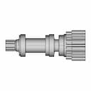 3D Modeling Practice Solidworks Tutorial How To Make A Drive Shaft Assembly - Downloadable CAD Representation_0_0_degree_snapshot