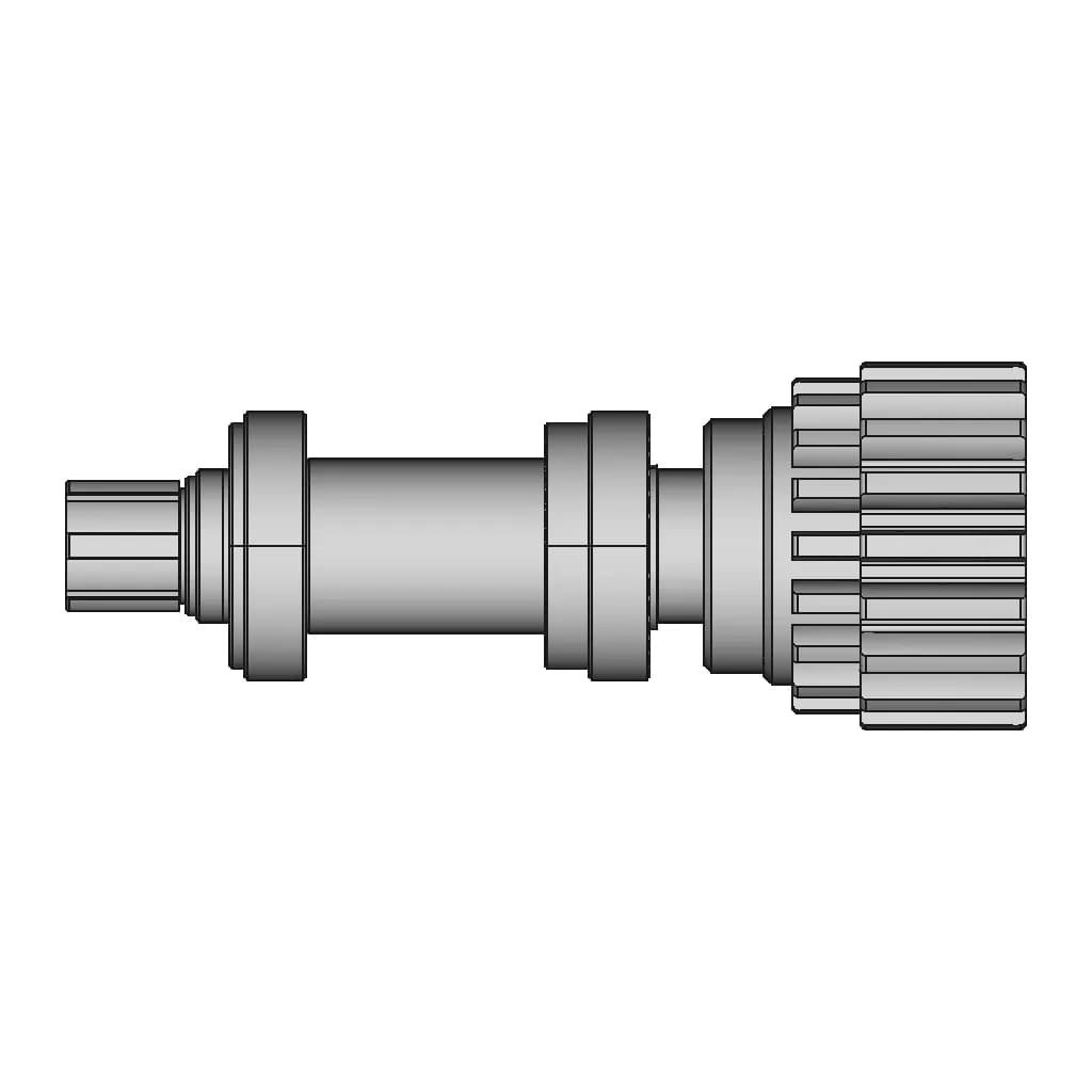 3D Modeling Practice Solidworks Tutorial How To Make A Drive Shaft Assembly - Downloadable CAD Representation_270_0_degree_snapshot