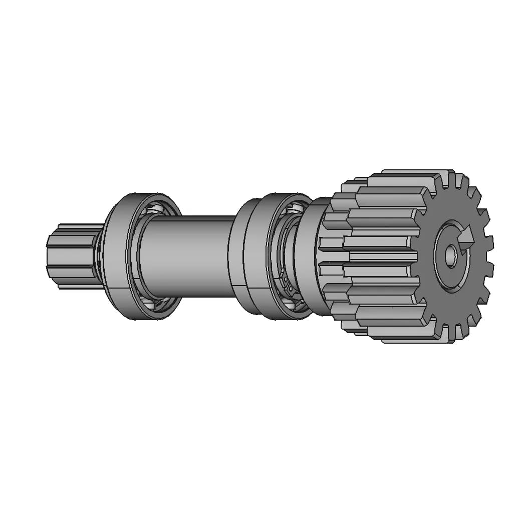 3D Modeling Practice Solidworks Tutorial How To Make A Drive Shaft Assembly - Downloadable CAD Representation_60_30_degree_snapshot