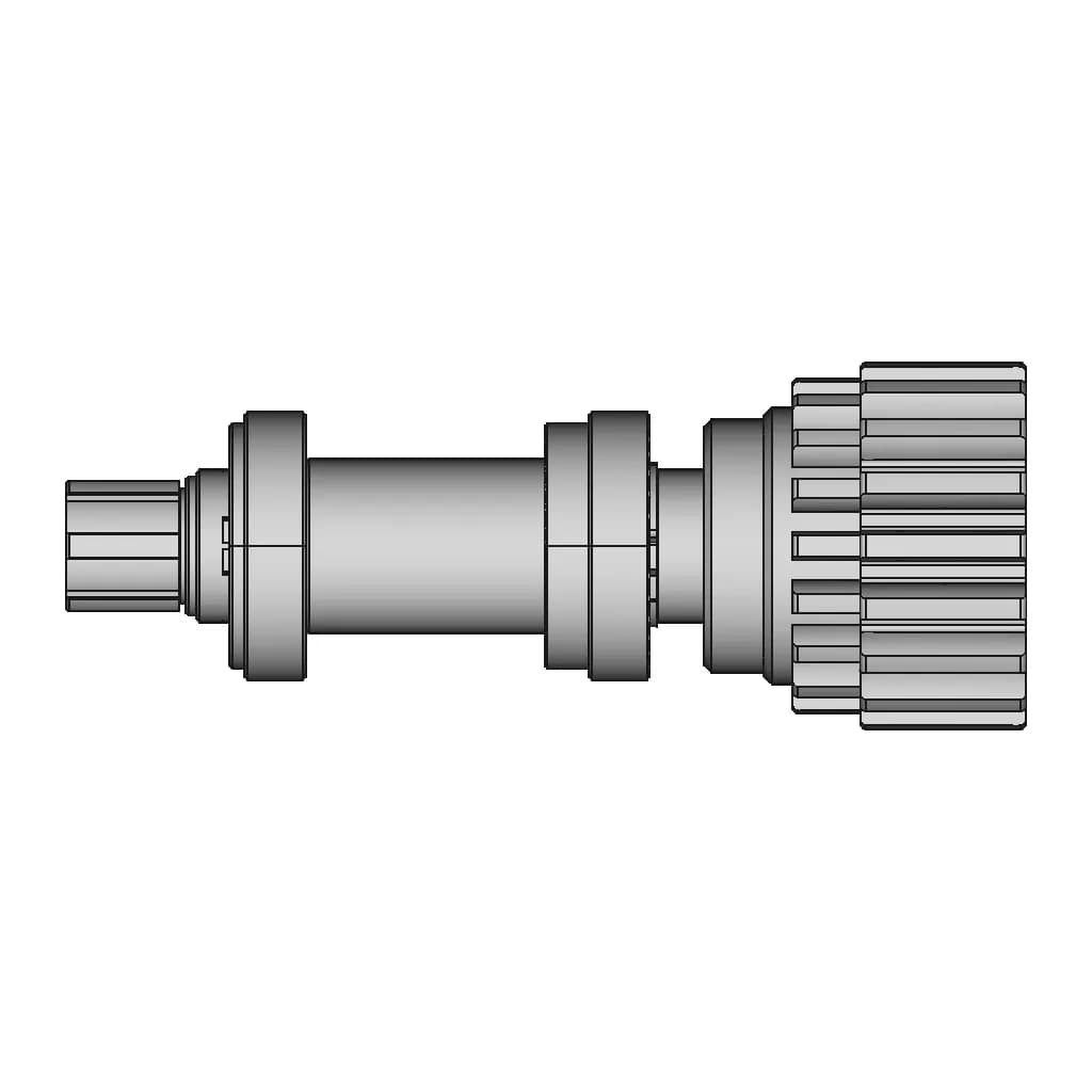 3D Modeling Practice Solidworks Tutorial How To Make A Drive Shaft Assembly - Downloadable CAD Representation_90_0_degree_snapshot