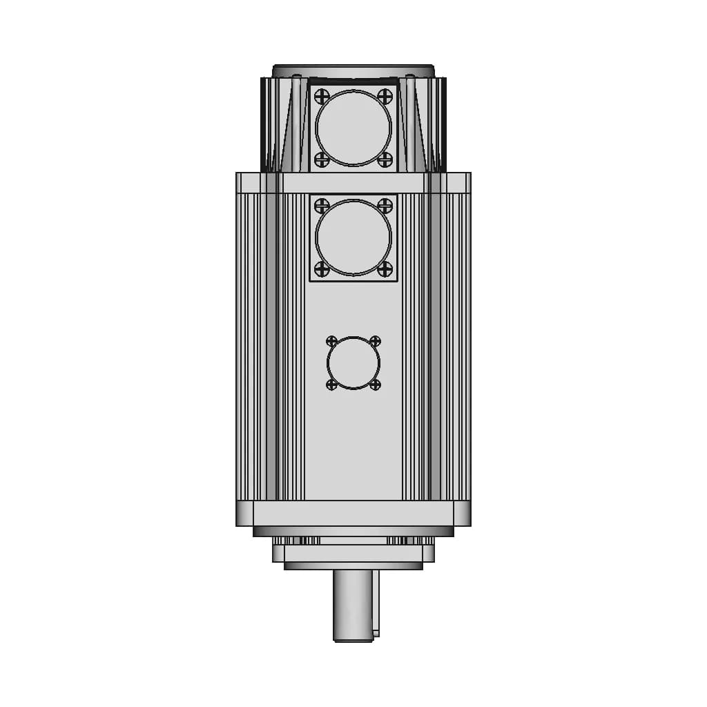 A Conveyor Belt Machine Equipment Used For Cutting Vegetables Or More - Downloadable CAD Representation_270_0_degree_snapshot