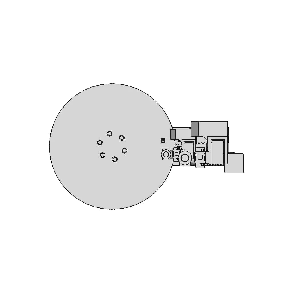 Pallet Stretch Wrapping Machine Film Packaging Film Wrapping - Downloadable CAD Representation_270_0_degree_snapshot