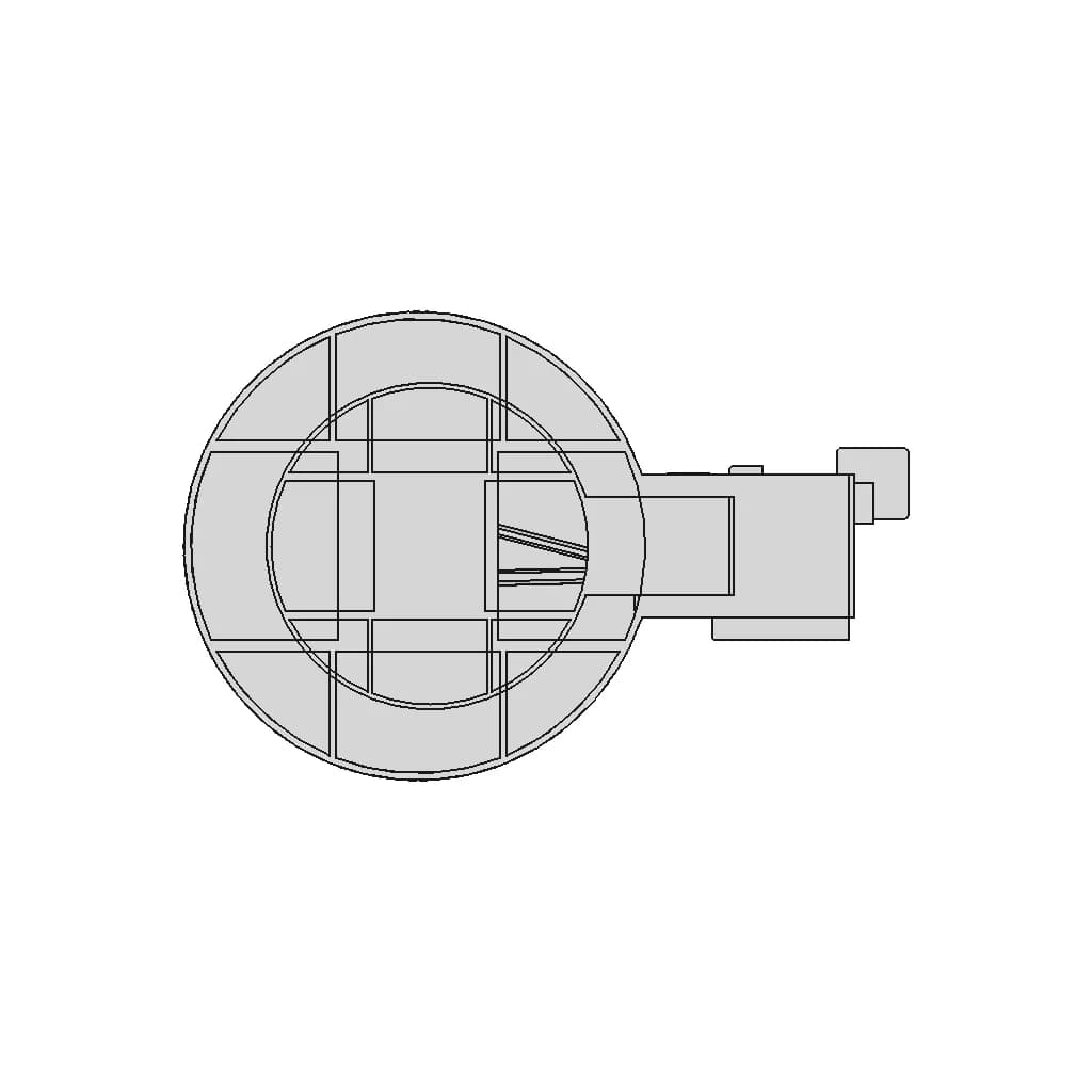 Pallet Stretch Wrapping Machine Film Packaging Film Wrapping - Downloadable CAD Representation_90_0_degree_snapshot