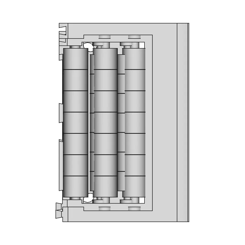 Roller Transition Chain - Downloadable CAD Representation_0_0_degree_snapshot