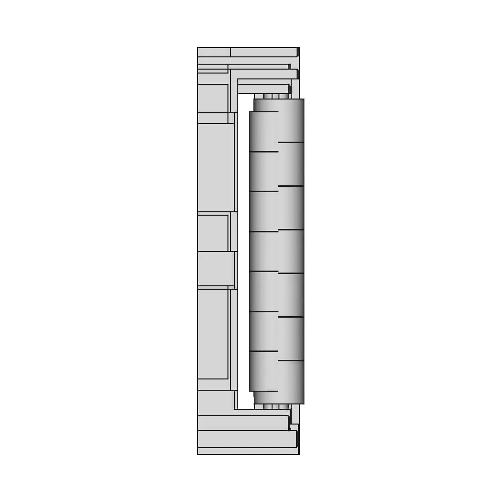 Roller Transition Chain - Downloadable CAD Representation_0_270_degree_snapshot