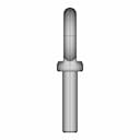 3D Modeling Practice Solidworks Tutorial Eyebolt With A Shoulder For Lifting - Downloadable CAD Representation_0_0_degree_snapshot