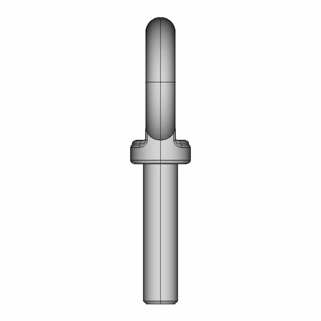 3D Modeling Practice Solidworks Tutorial Eyebolt With A Shoulder For Lifting - Downloadable CAD Representation