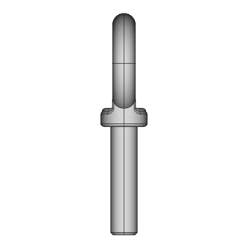 3D Modeling Practice Solidworks Tutorial Eyebolt With A Shoulder For Lifting - Downloadable CAD Representation