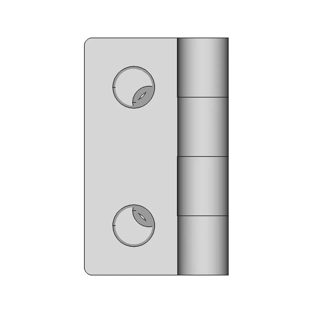 Mensan 60X60X3 Mm Hinge Mentese By Sby | High-Quality CAD Model_0_0_degree_snapshot