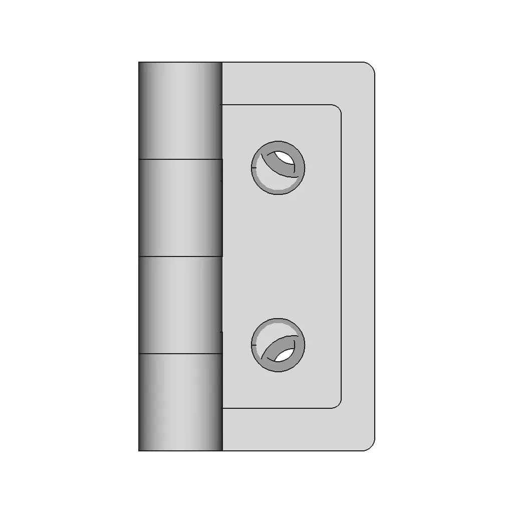 Mensan 60X60X3 Mm Hinge Mentese By Sby | High-Quality CAD Model_0_90_degree_snapshot