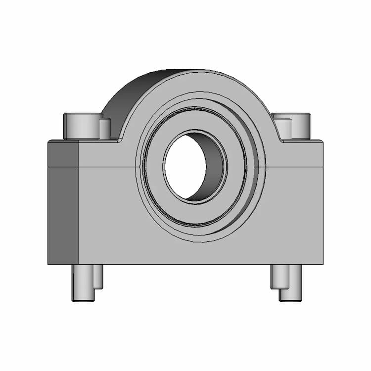 3D Modeling Practice Solidworks Tutorial Split Bearing Housing | High-Quality CAD Model