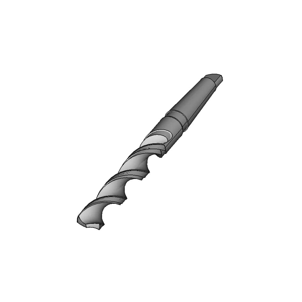 Taper Shank Twist Drill - Standard Mechanical Component_60_30_degree_snapshot