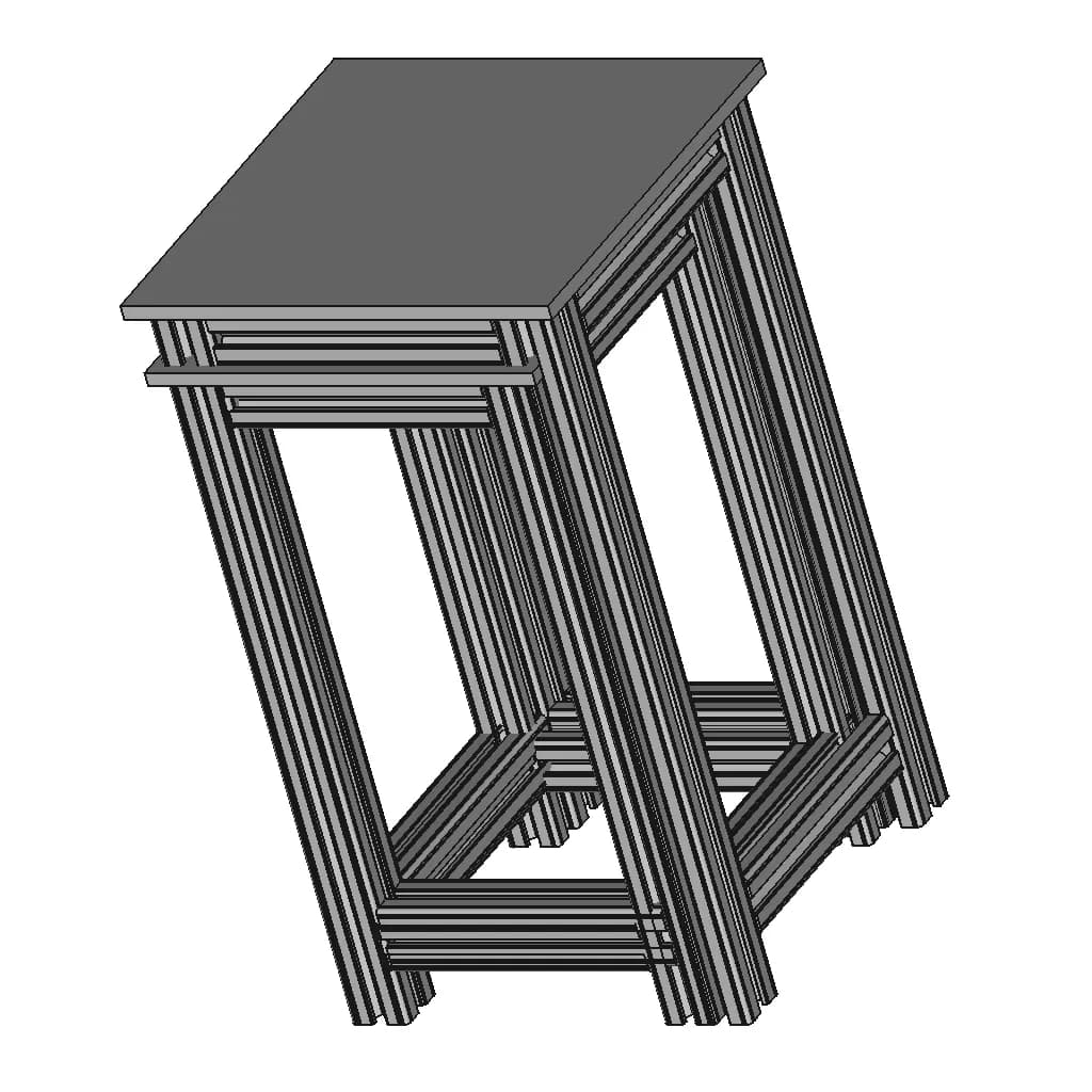 Assembly Table | High-Quality CAD Model_60_30_degree_snapshot