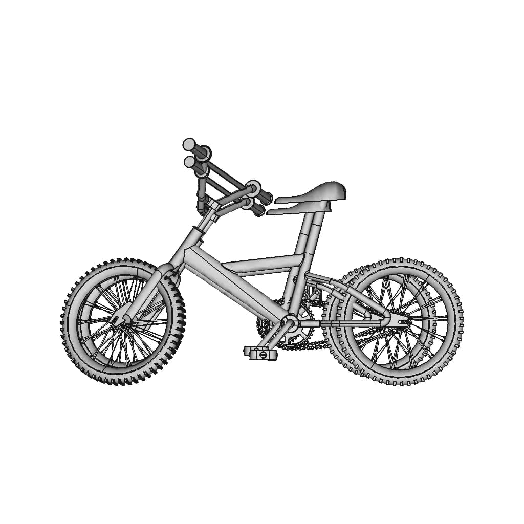 Bicycle Cad Model - Standard Mechanical Component_0_0_degree_snapshot