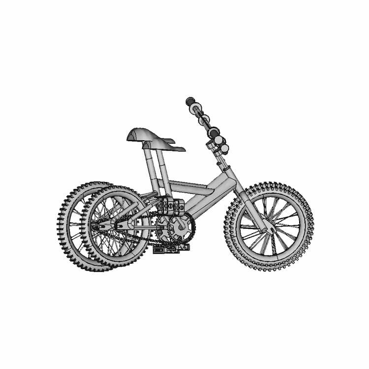 Bicycle Cad Model - Standard Mechanical Component