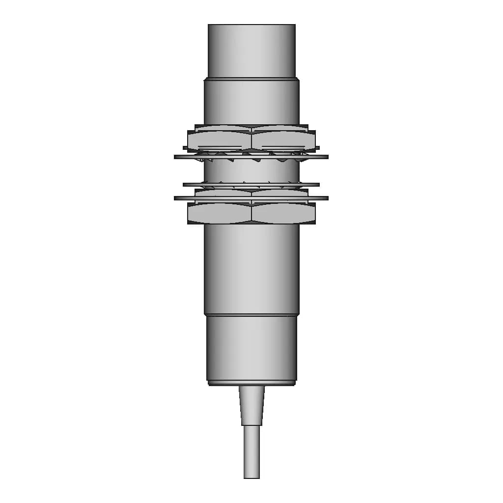 Round Threaded Inductive Proximity Sensors M8 M12 M18 M30 Flush Extended Ends | 3D Engineering Design File_0_0_degree_snapshot