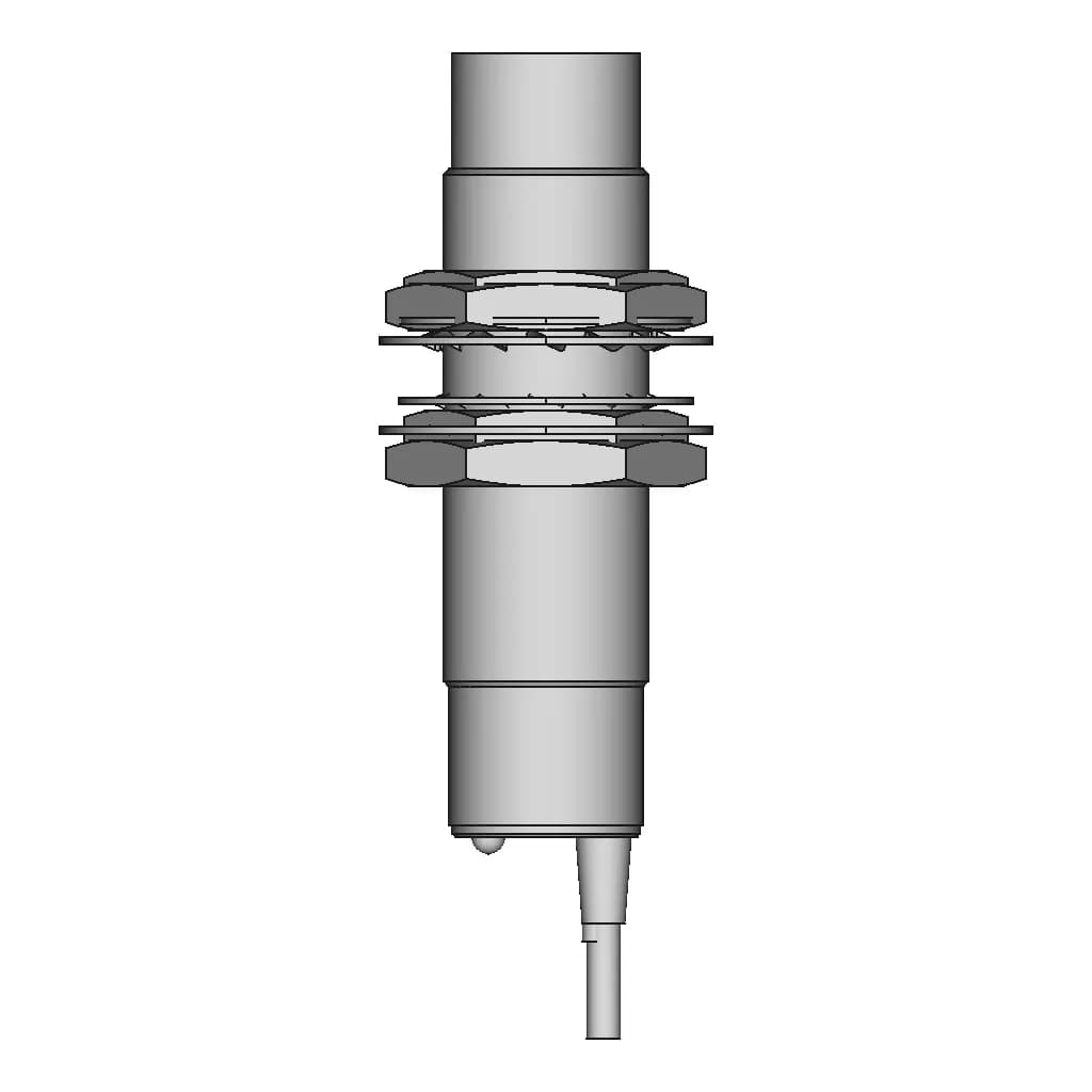 Round Threaded Inductive Proximity Sensors M8 M12 M18 M30 Flush Extended Ends | 3D Engineering Design File_0_270_degree_snapshot
