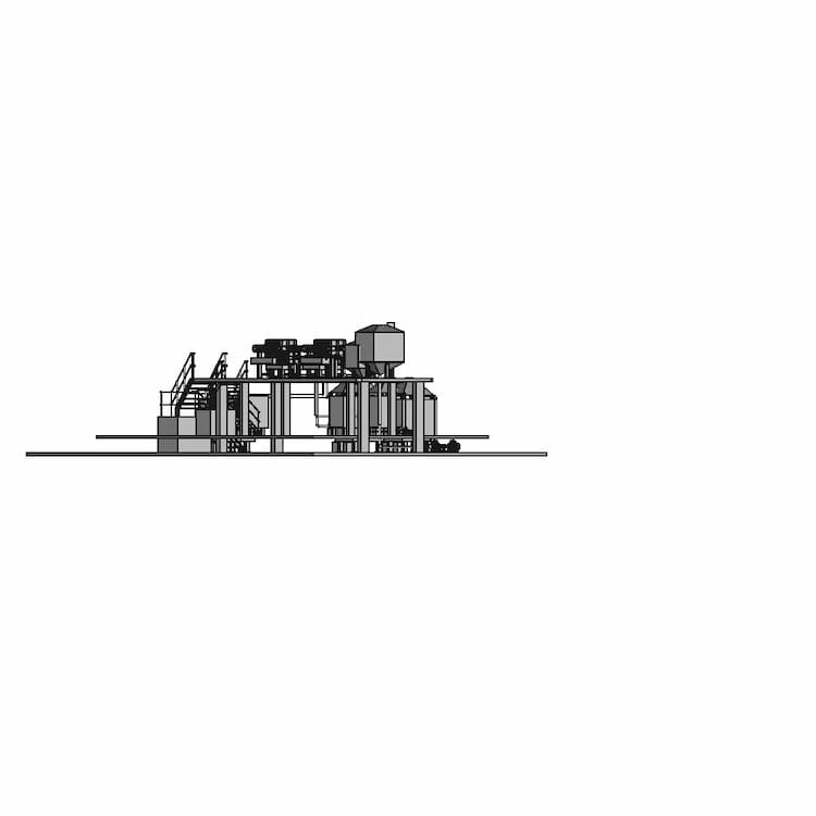 Treatment Plant For Soap Process Flow - Downloadable CAD Representation