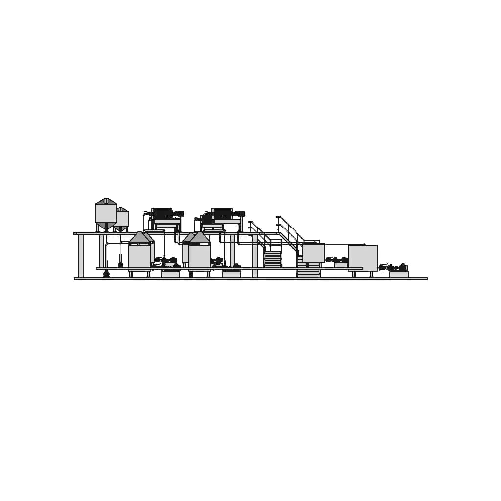 Treatment Plant For Soap Process Flow - Downloadable CAD Representation_0_270_degree_snapshot