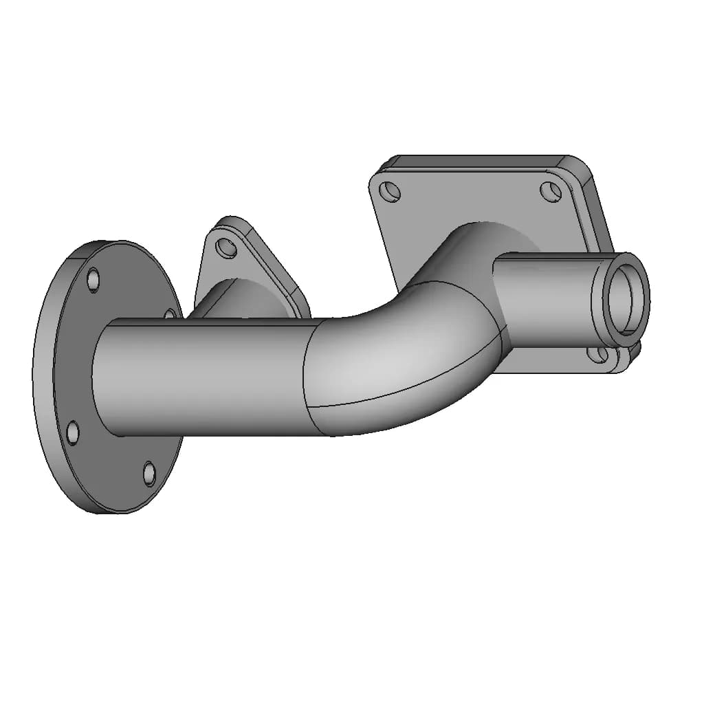 Pipe Flange Connector - Standard Mechanical Component_60_30_degree_snapshot
