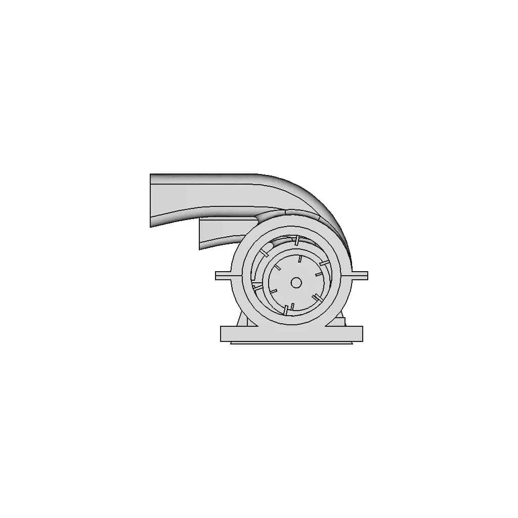 Centrifugal Motor Pump - Downloadable CAD Representation_0_0_degree_snapshot