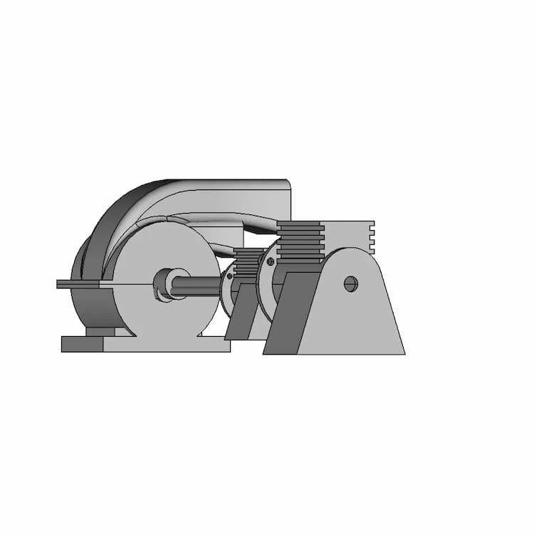 Centrifugal Motor Pump - Downloadable CAD Representation