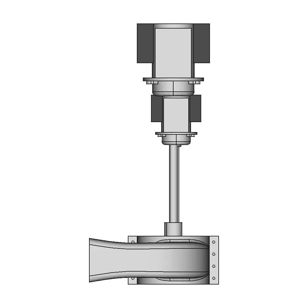 Centrifugal Motor Pump - Downloadable CAD Representation_270_0_degree_snapshot