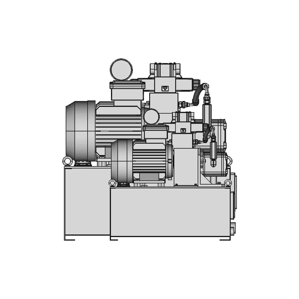 Hydraulic Power Unit 2Hp - Standard Mechanical Component_0_270_degree_snapshot