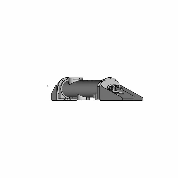 Screw Conveyor O300 With 1 Input 2 Outputs - Standard Mechanical Component