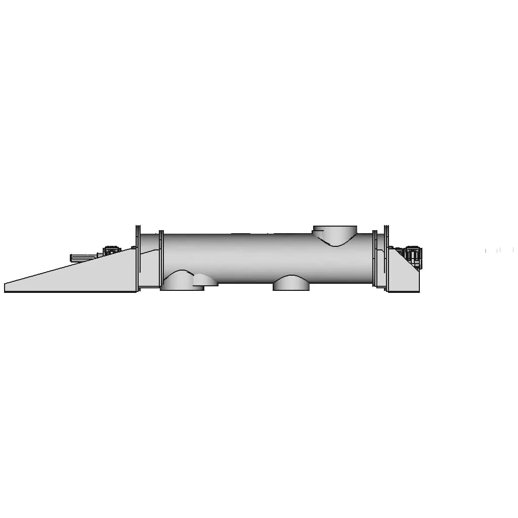 Screw Conveyor O300 With 1 Input 2 Outputs - Standard Mechanical Component_0_270_degree_snapshot
