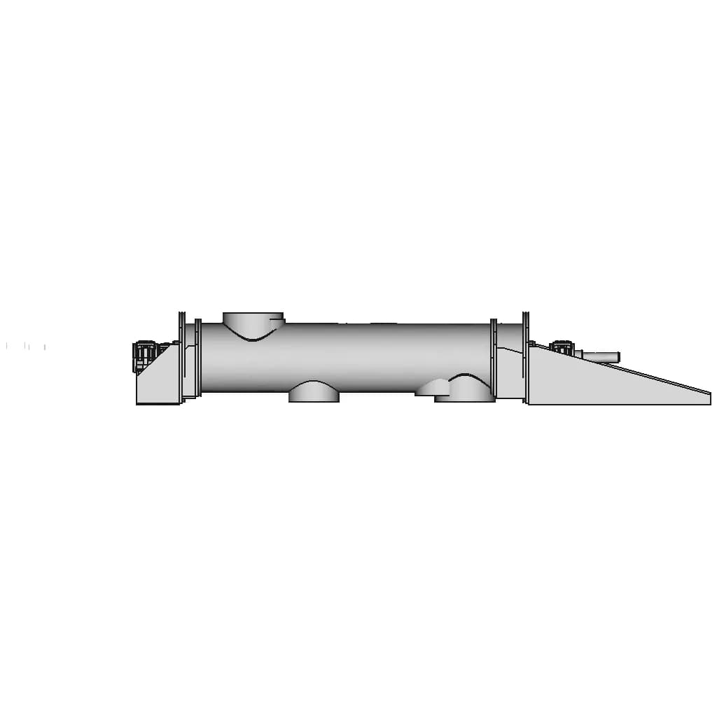 Screw Conveyor O300 With 1 Input 2 Outputs - Standard Mechanical Component_0_90_degree_snapshot