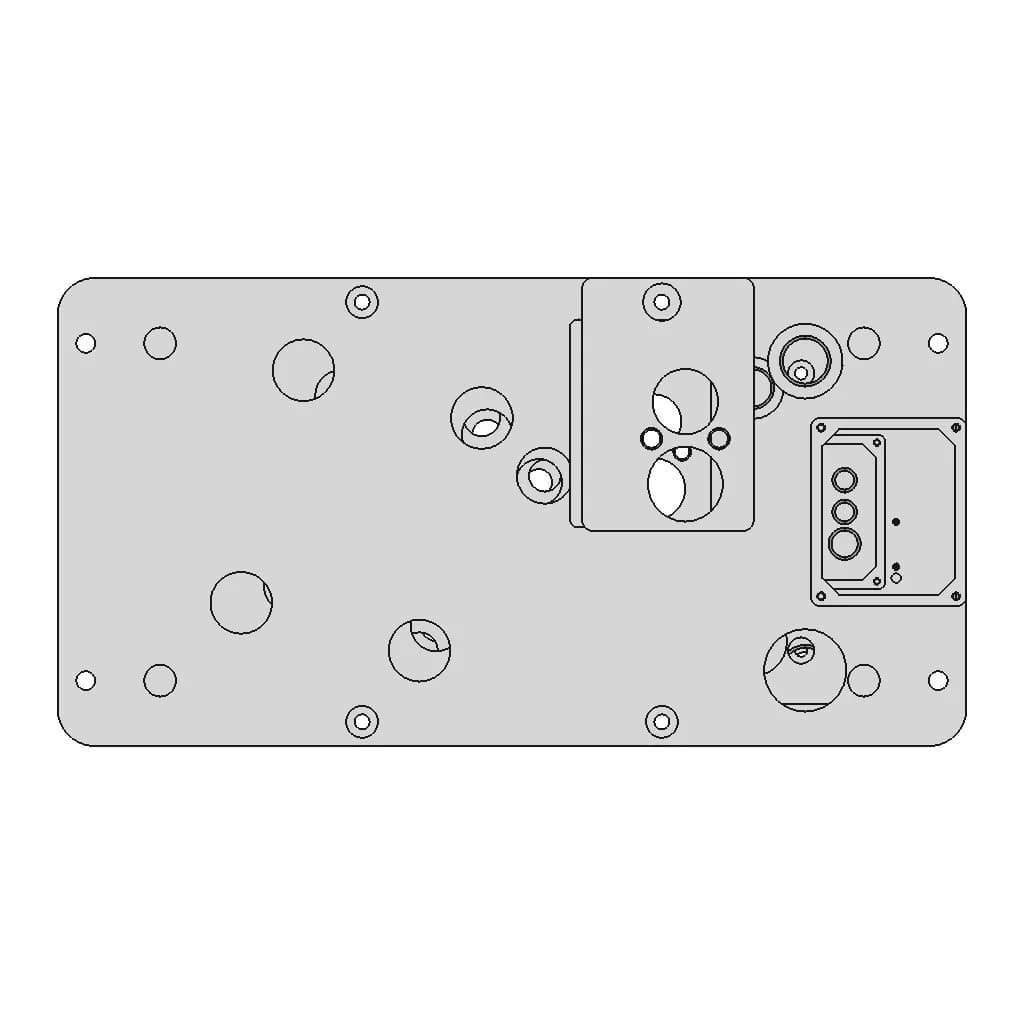 Plate For The Machine - Downloadable CAD Representation_90_0_degree_snapshot