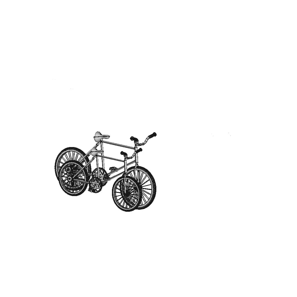 Bicycle Assembly - Downloadable CAD Representation_60_30_degree_snapshot