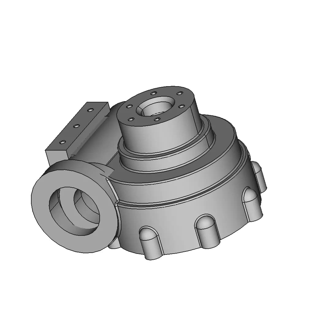 Warm Gear Housing - Standard Mechanical Component_60_30_degree_snapshot