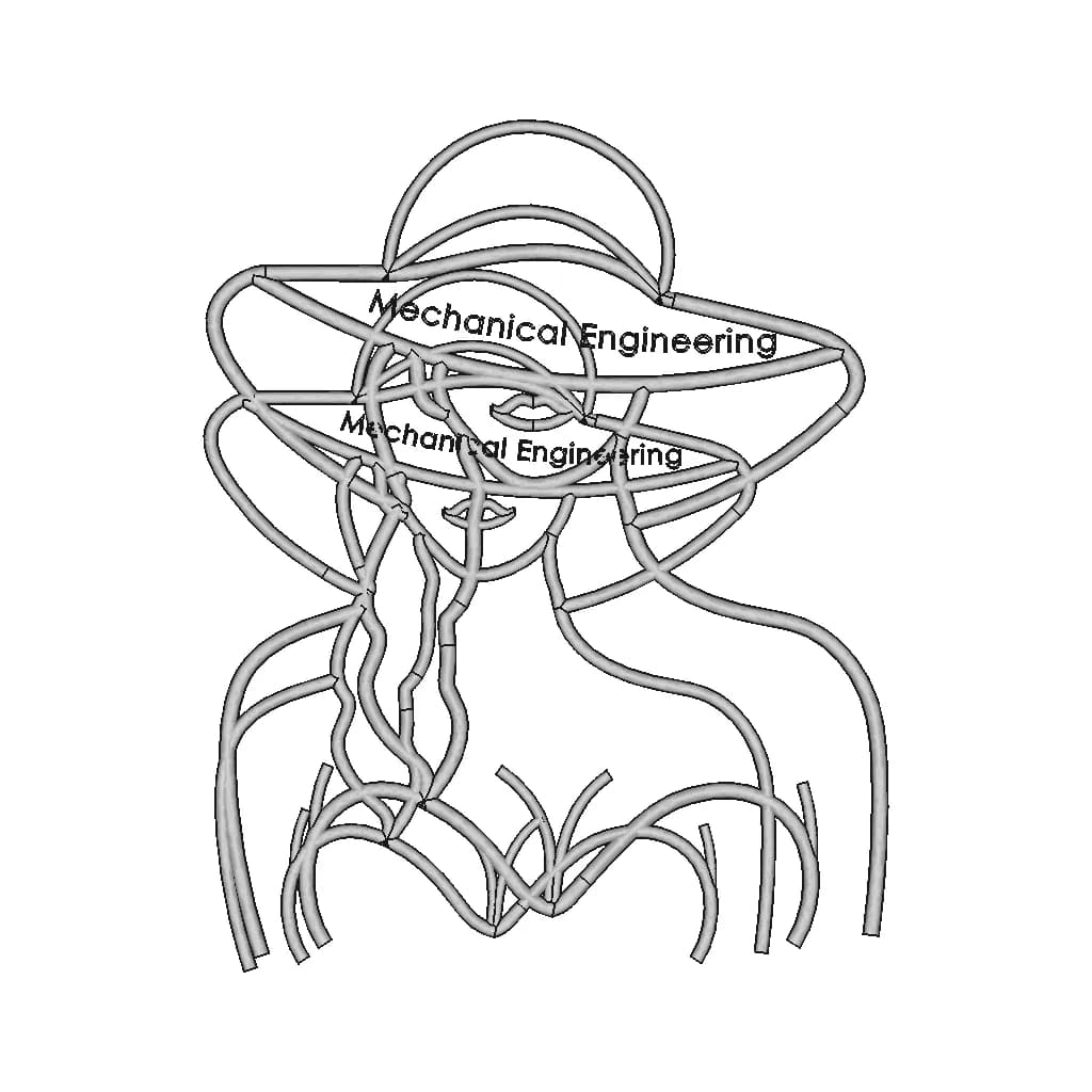 Beautiful Girl | High-Quality CAD Model_0_0_degree_snapshot
