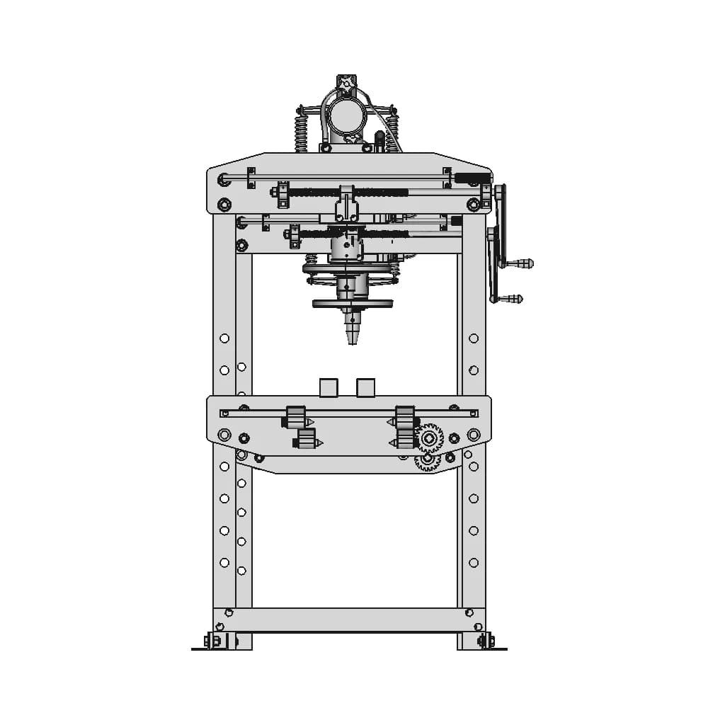 Hydraulic Press - Downloadable CAD Representation_0_0_degree_snapshot