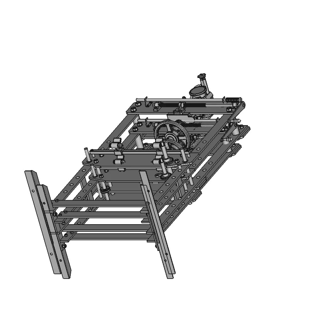 Hydraulic Press - Downloadable CAD Representation_60_30_degree_snapshot