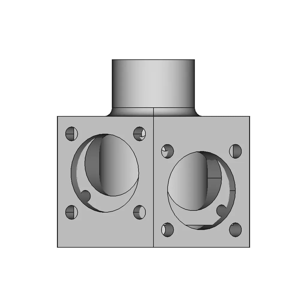 Mini Crank Case_Exercise - Standard Mechanical Component_0_0_degree_snapshot
